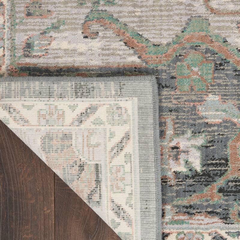 Nourison Parisa Traditional Persian Medallion Bordered Area Rug
