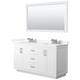 Option White / Giotto Quartz Top / Brushed Nickel
