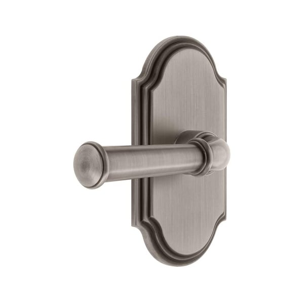 Grandeur ARCGEO_DD_NA Arc Solid Brass Dummy Door Lever Set with Georgetown Lever
