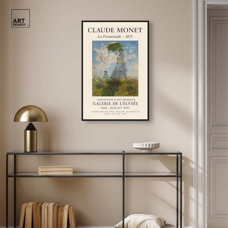 Woman with a Parasol Canvas by Art Remedy