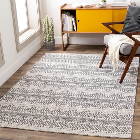 Wendy Moroccan Stripe Cotton Area Rug