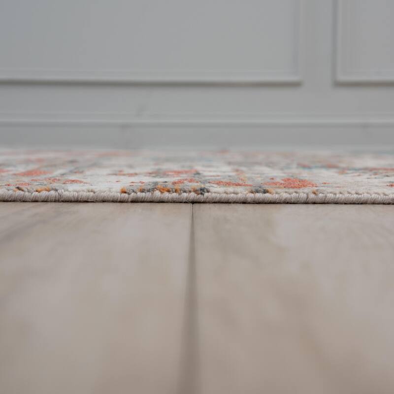 Alora Decor Cosmopolitan Contemporary Gray Wool/Tencel Area Rug