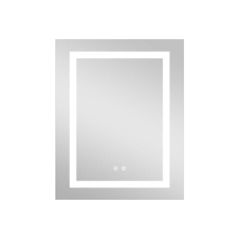 30" H Recessed or Surface LED Mirror Cabinet with Adjustable Glass Shelves,Defogger, Dimmer And Outlets & USB Ports