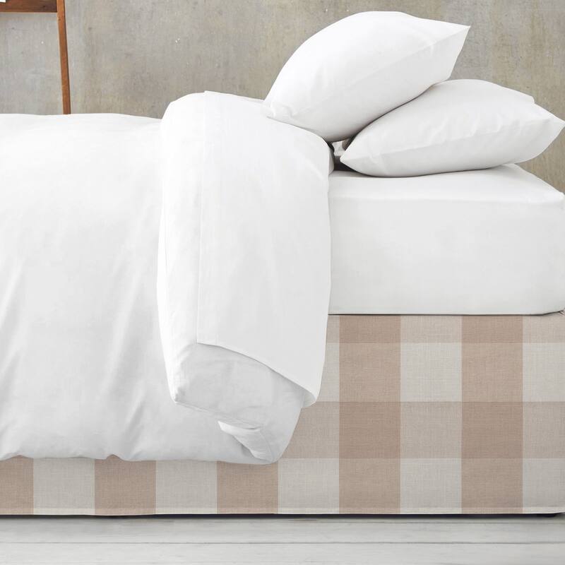 6ix Tailors Walker Buffalo Natural Bedskirt