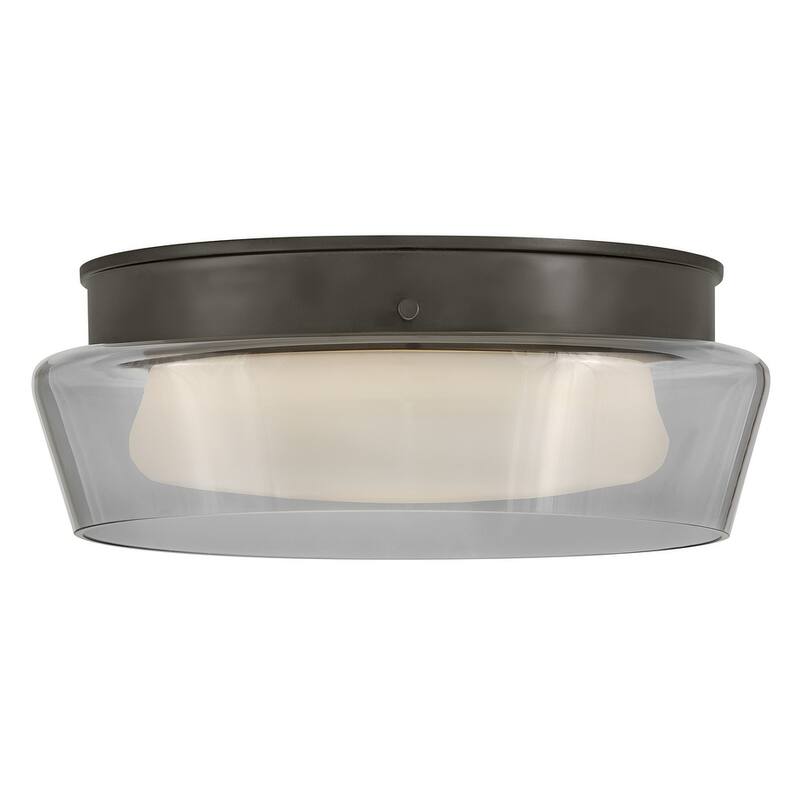 Fredrick Ramond FR41511 Demi 16" Wide LED Flush Mount Ceiling Fixture - Black Oxide
