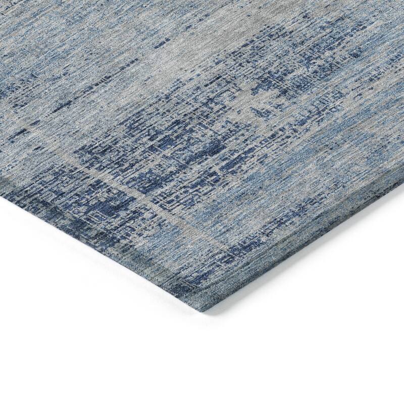 HomeRoots Abstract Transitional Rectangle Outdoor Rug