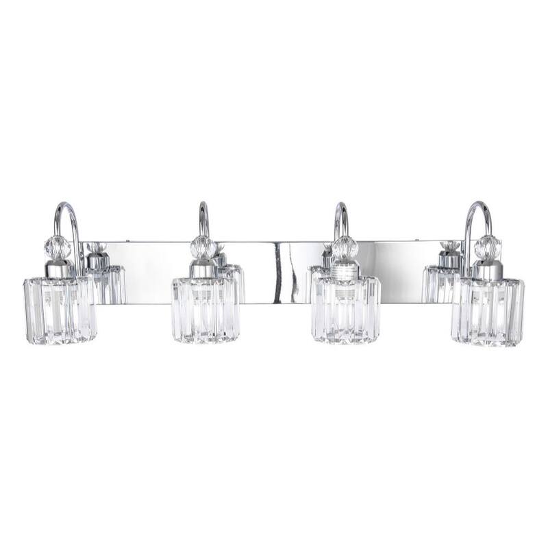 Dimmable Vanity Light With Crystal Accent