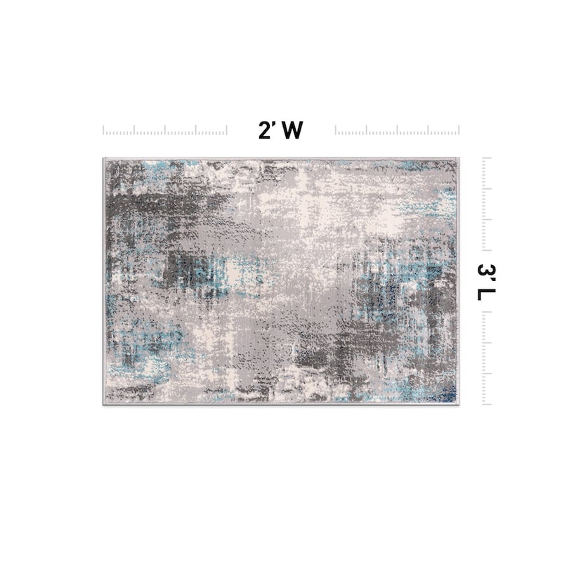 World Rug Gallery Dublin Contemporary Abstract Area Rug