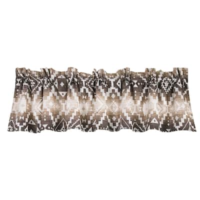 Paseo Road by HiEnd Accents Chalet Aztec Valance, 18" x 84" - 18" x 84"