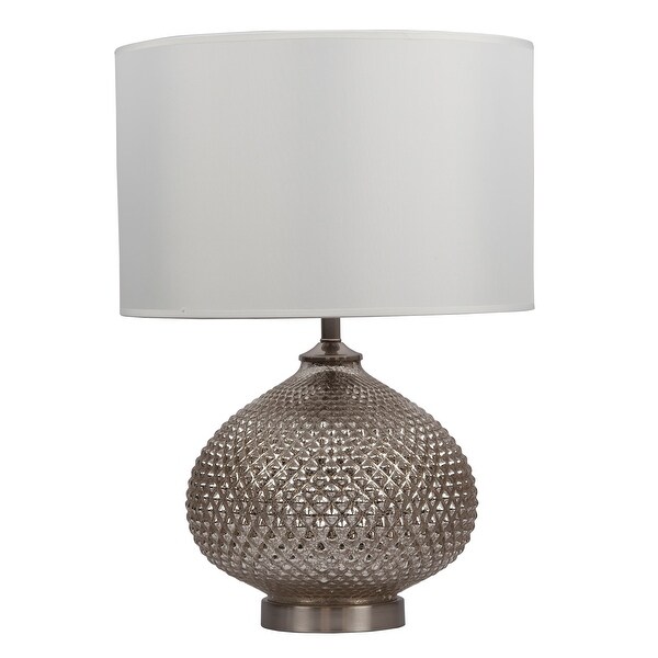 tall grey table lamp