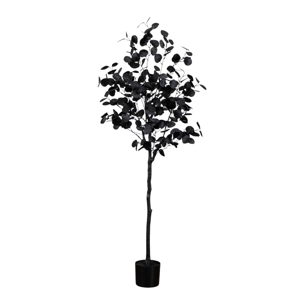 Potted Eucalyptus Halloween Artificial Tree - 5' - Unlit