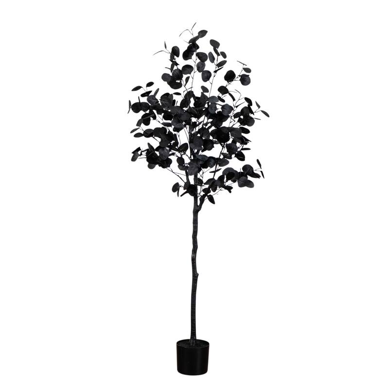 Potted Eucalyptus Halloween Artificial Tree - 5' - Unlit