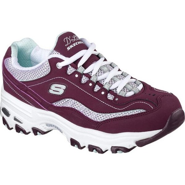 burgundy skechers ladies