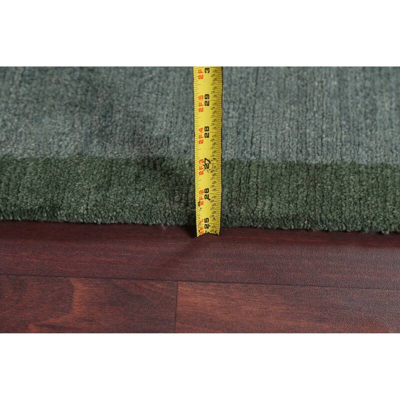 Vegetable Dye Abstract Nepalese Oriental Area Rug Handmade Wool Carpet - 6'2" x 9'3"