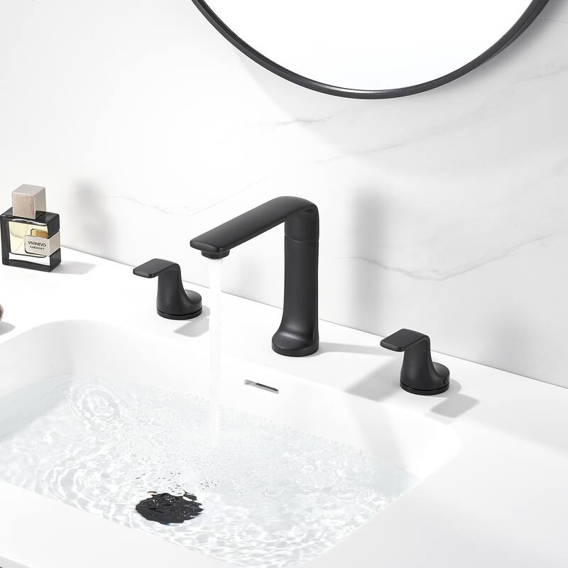 Varen 8 in. Widespread 2-Handle Bathroom Faucet with Drain