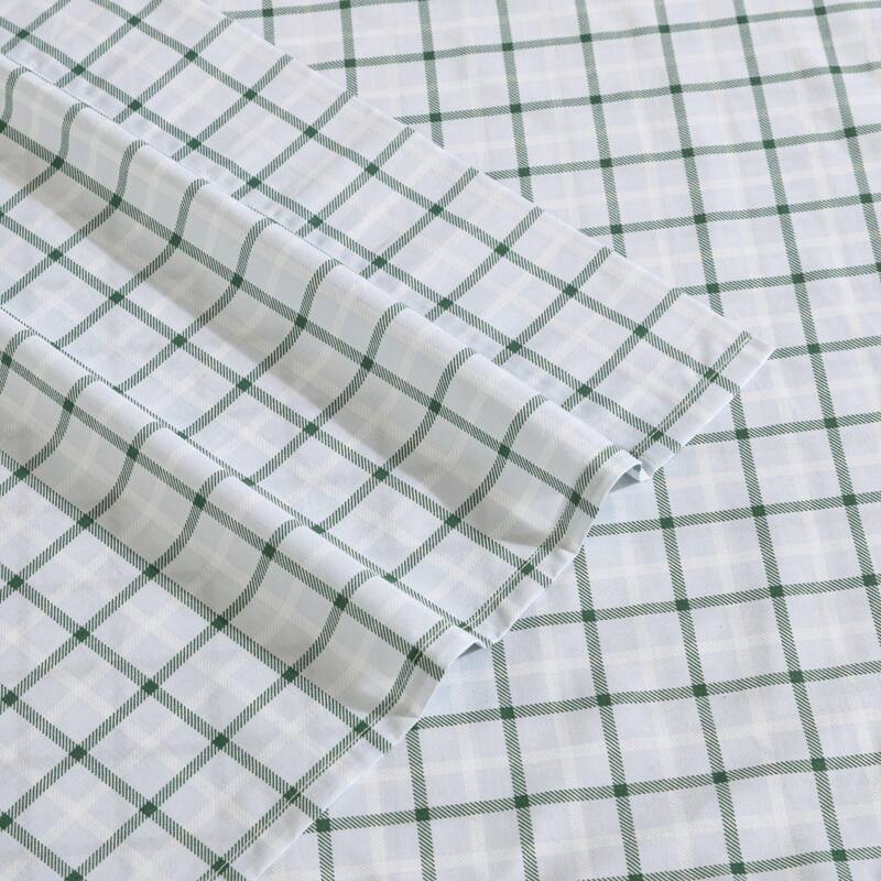 Eddie Bauer Printed Cotton Percale Deep Pocket Sheet Set
