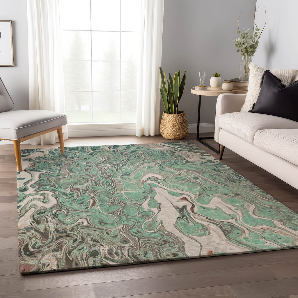 Premium Washable Super Soft Abstract Contemporary Mayfield Rug