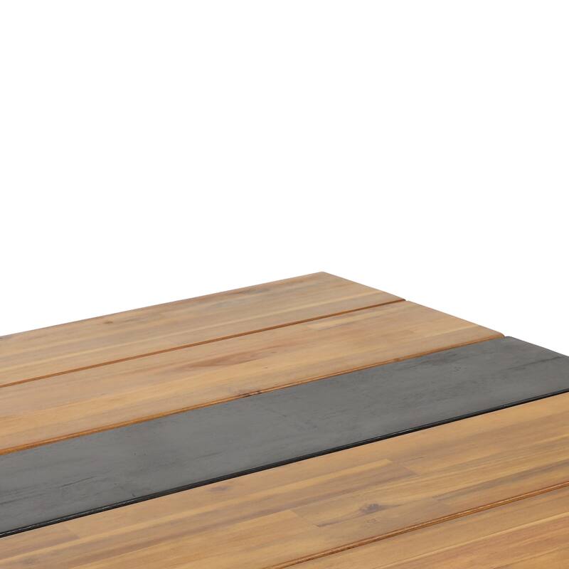 Acacia Wood Lindsey Dining Table 72 Inch Outdoor Patio Table Seats 6-8