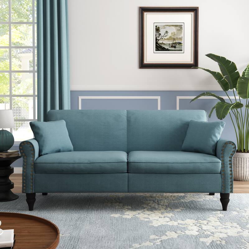 Modern 73" Couch Loveseat Upholstered Sofa