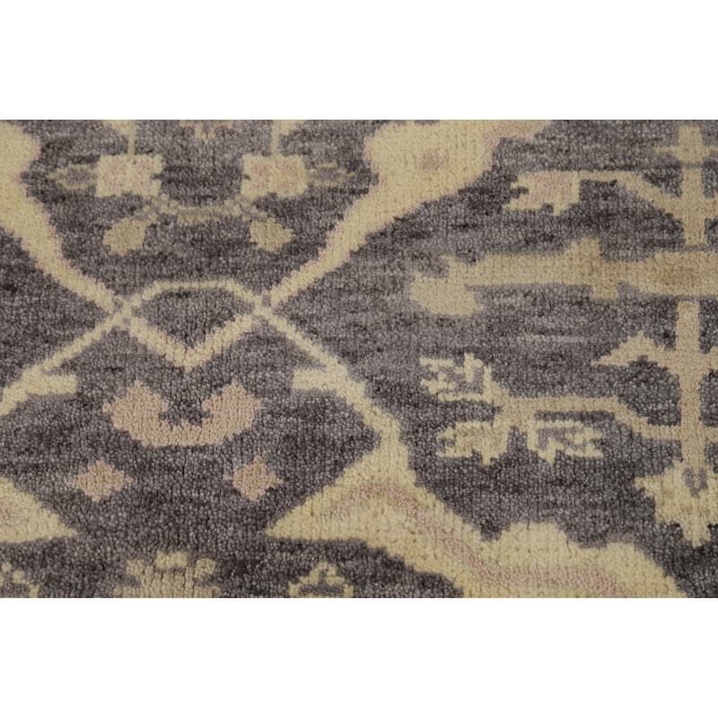 Gray Oushak Oriental Accent Rug Hand-Knotted Wool Carpet - 4'2"x 5'10"