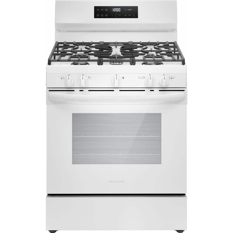 Frigidaire FCRG3062A 30" Wide 5.1 Cu. Ft. Free Standing Gas Range with - White