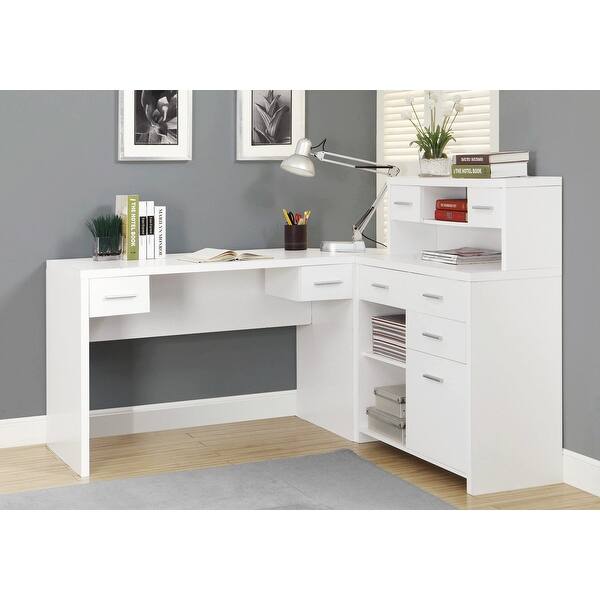 Shop Monarch 7028 White Left Or Right Facing Corner Computer Desk