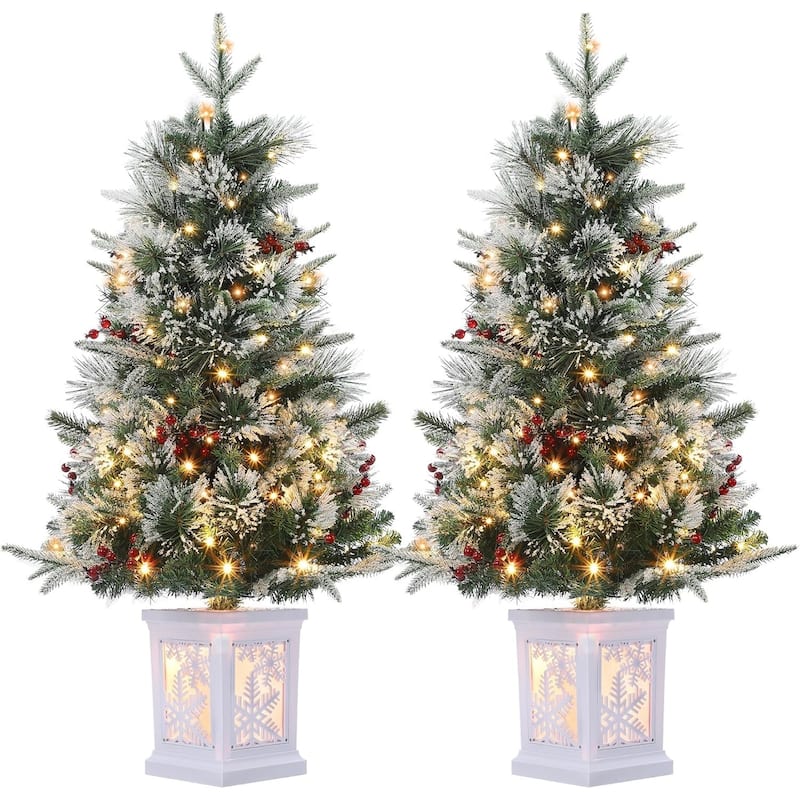 Christmas Tree with 78 Multi-Color Led Lights, 3 Ft Pre-Lit Artificial Christmas Decoration