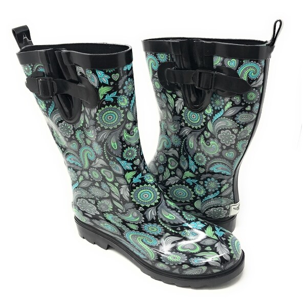paisley print boots