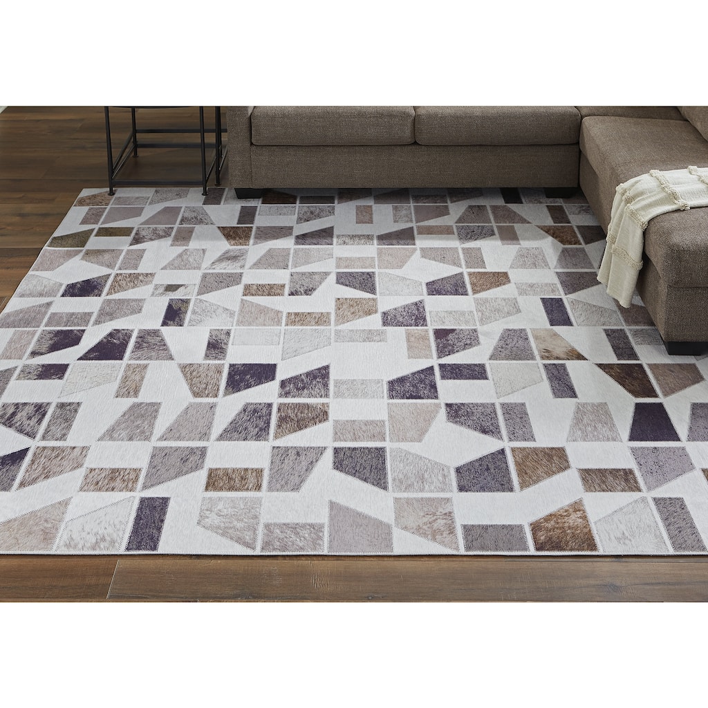 Signature Design by Ashley Jettner Ivory/Purple Rug