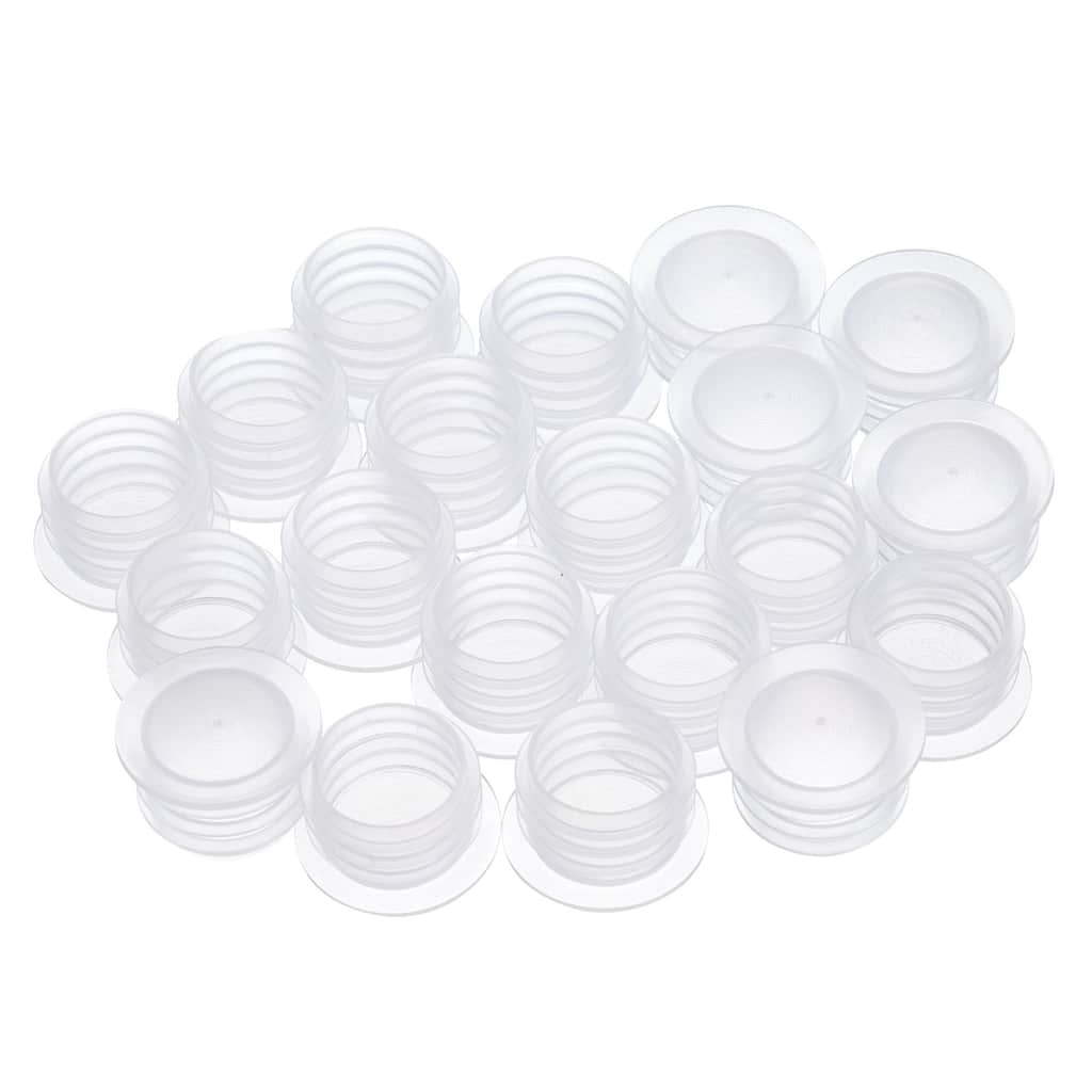 20Pcs Salt Shaker Stoppers, Plastic Salt Shaker Plug Stopper - Transparent