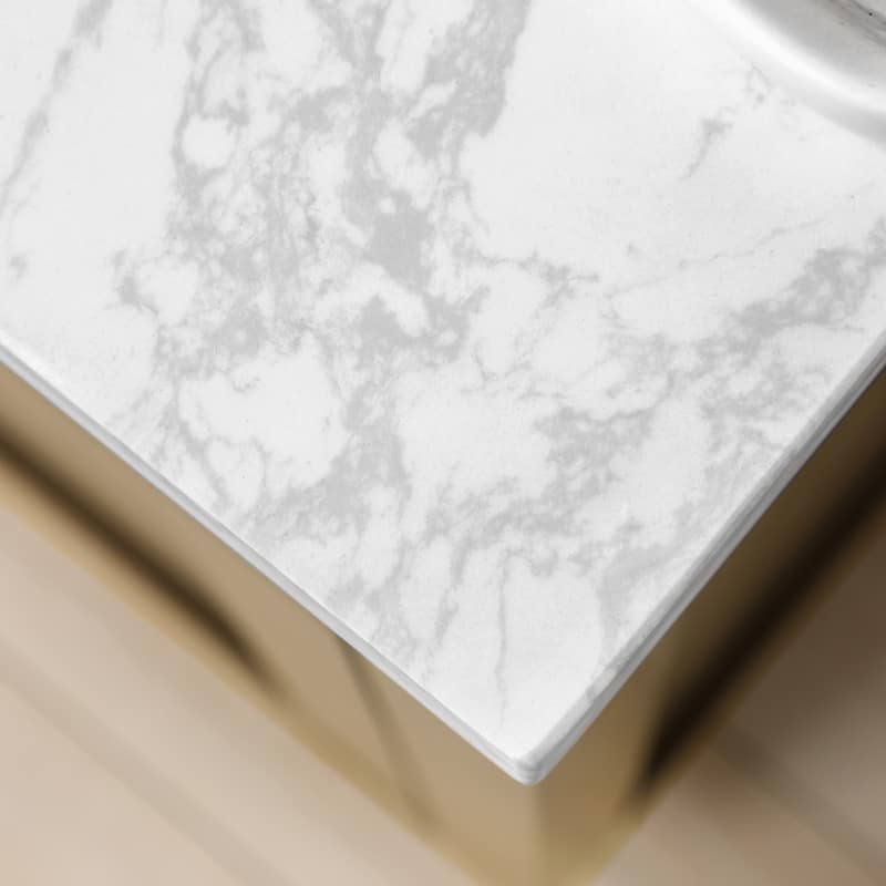 Athea Bathroom Vanity with White Engineered Marble Top