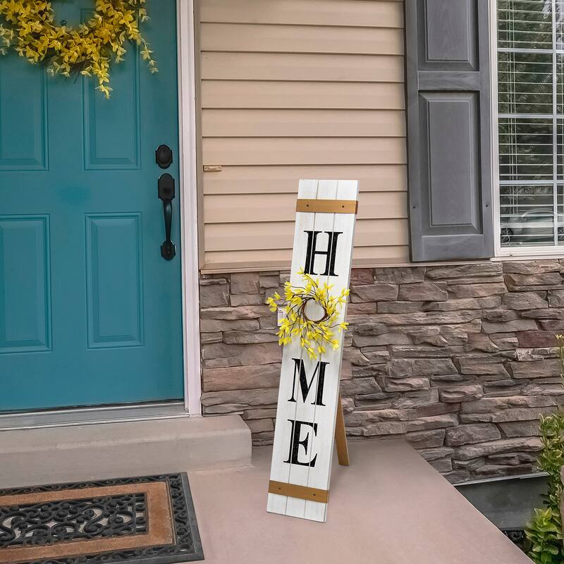 Elegant Designs Interchangeable Wreath Home Sign