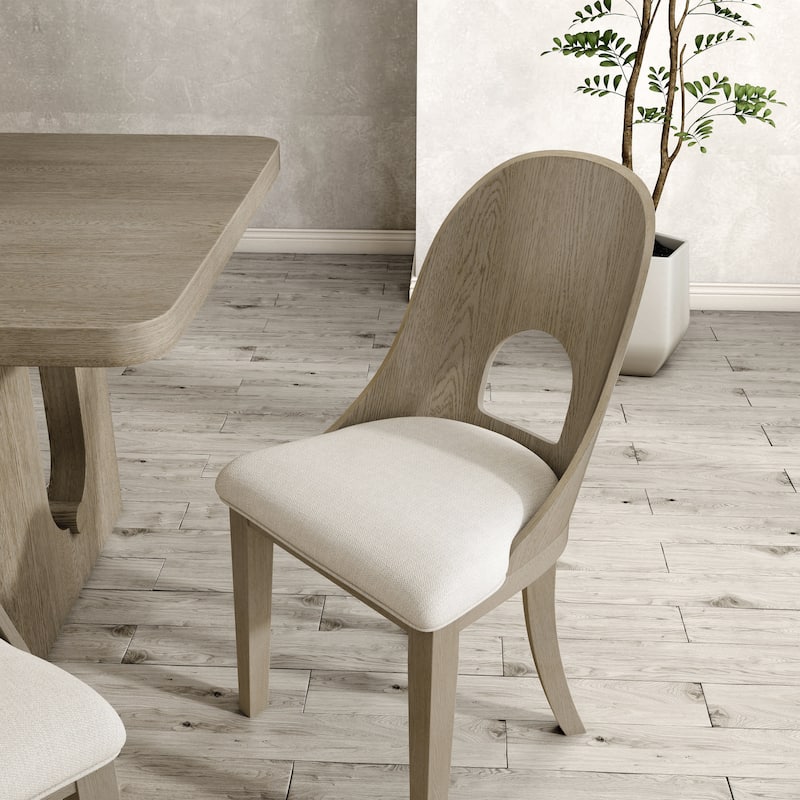 Furniture of America Piez Modern Bentwood Curved Wooden Side Chair (Set of 2)