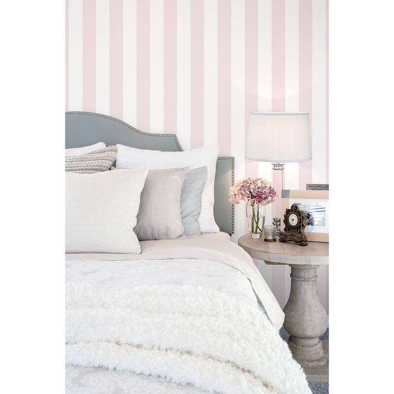 Galerie Wallcoverings Smart Stripes 2 Surface Stripe Vinyl on Non-Woven Matte Wallpaper Roll