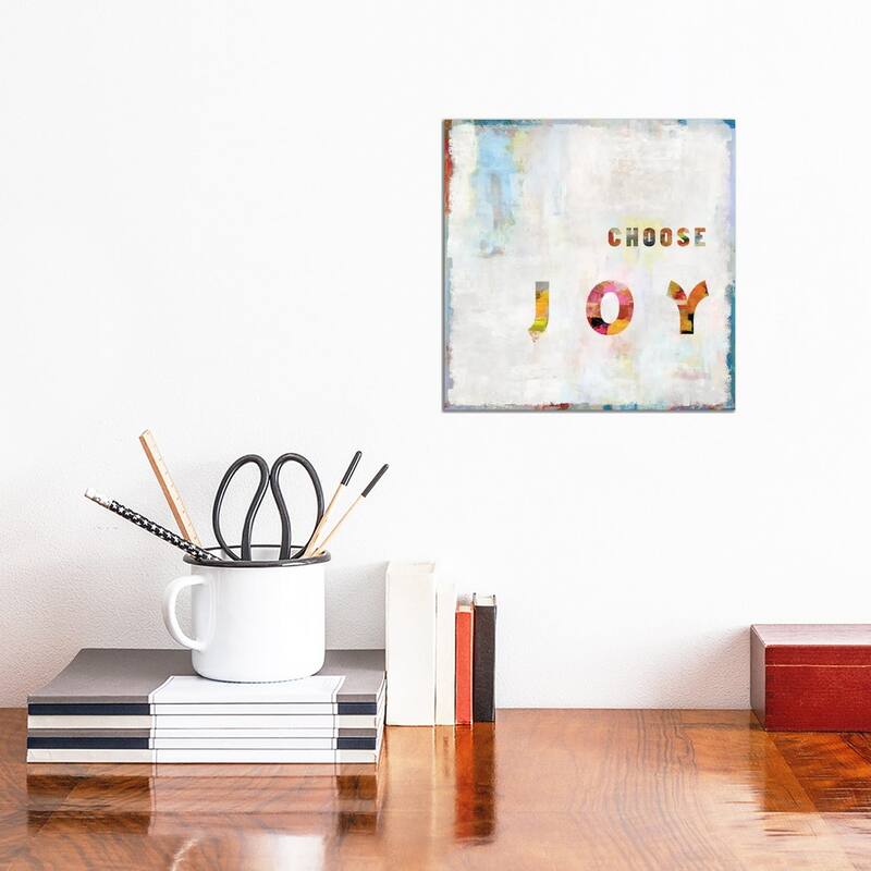 iCanvas "Choose Joy In Color" by Jamie MacDowell Canvas Print - 12x12x1.5