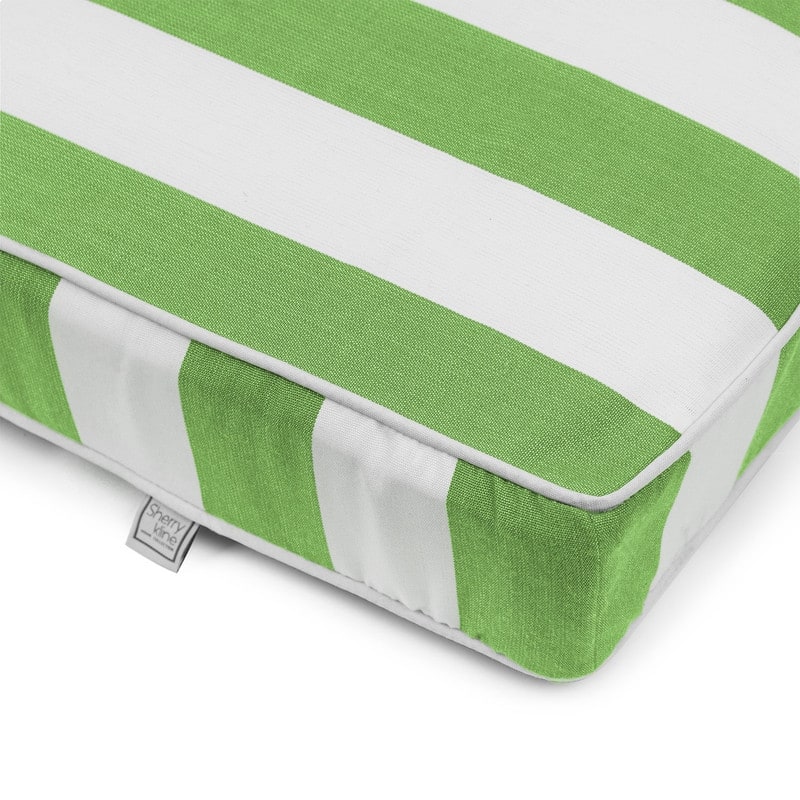 Sherry Kline Indoor/Outdoor Cabana Stripe Chaise Lounge with Contrast Cord