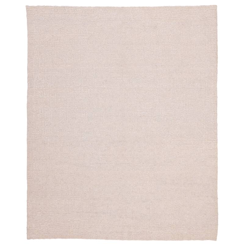 ECARPETGALLERY Hand-knotted Looma Light Grey Wool Rug - 8'0 x 9'11