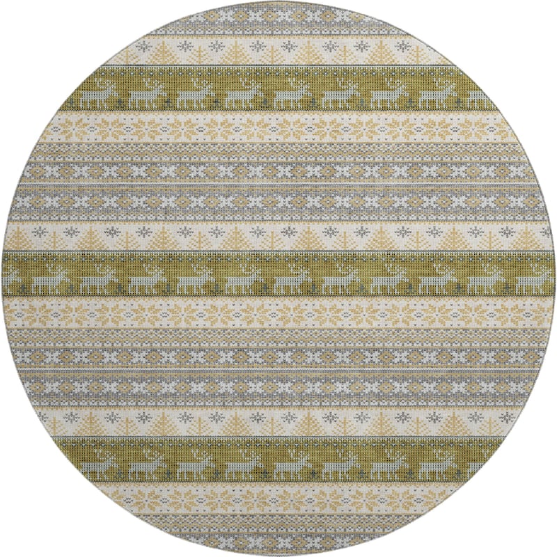 Premium Washable Super Soft Chritmas Stripes Mayfield Rug
