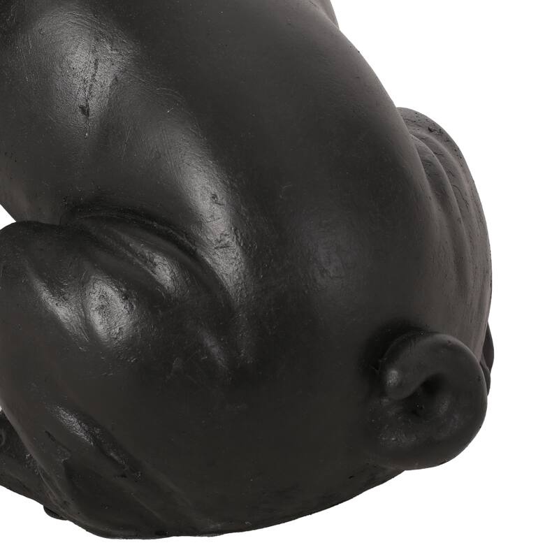 Outdoor Dog Garden Glass Sculpture