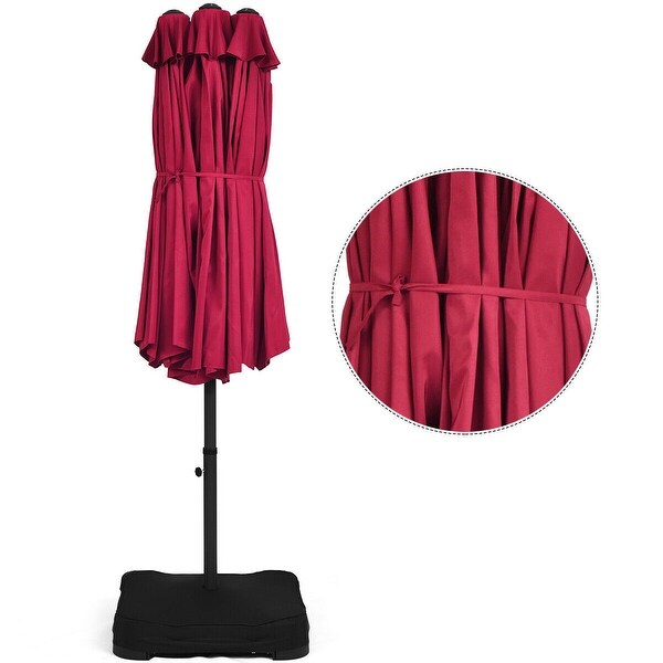 ruffled patio umbrella