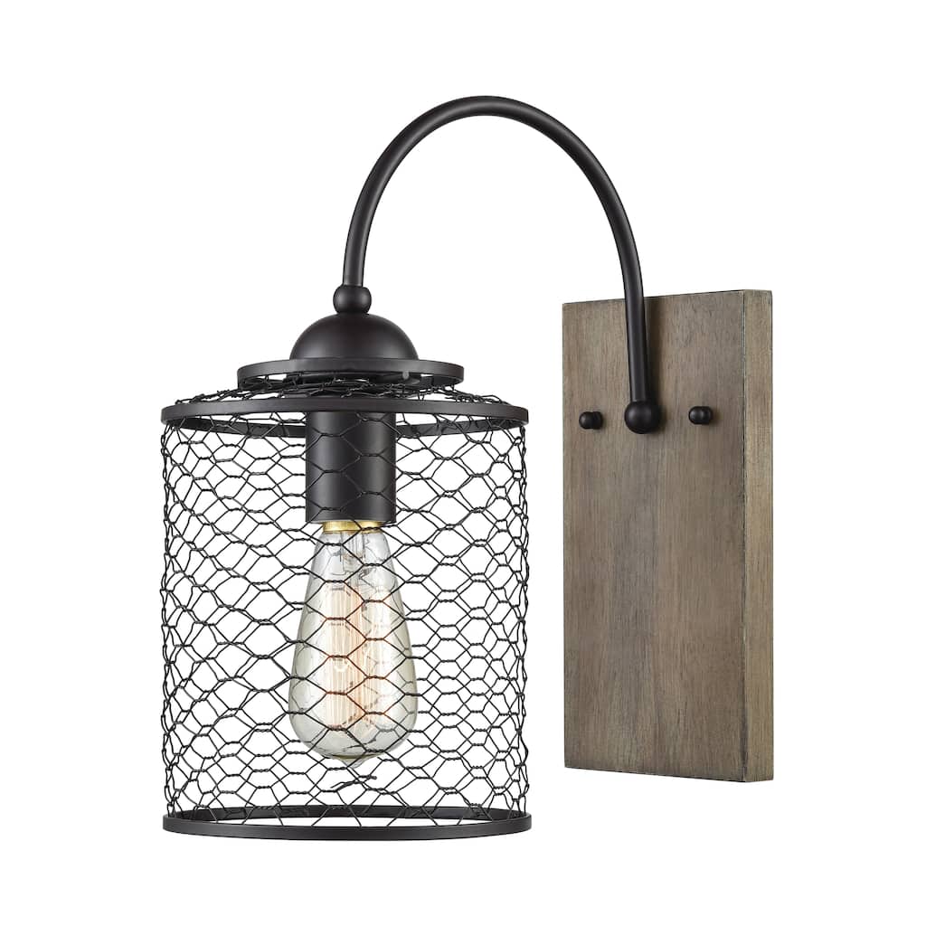 Eagles Rest 12'' High 1-Light Sconce - Oil Rubbed Bronze - 12 inch Tall