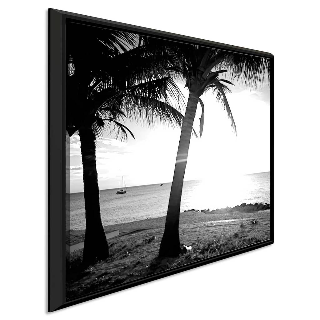 "BW Bimini Sunset II" Print on Floating Canvas