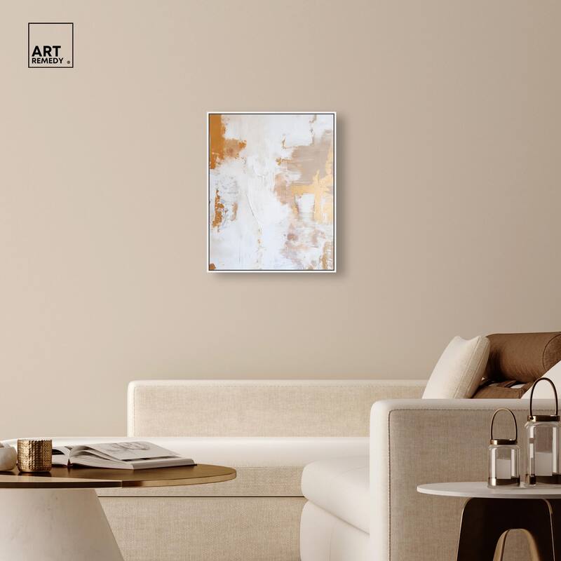 Golden Bronze Ripple I Canvas by Art Remedy