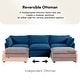 preview thumbnail 71 of 150, Corduroy Sectional Sofa with Removable Ottomans & Ultra-soft Cushions for Living Room & Bedroom