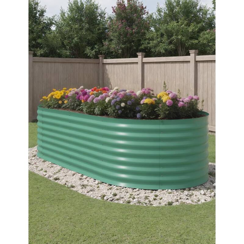 Raised Garden Bed Outdoor, for Vegetables, Fruits, Flower - Green - 8*4*2 ft