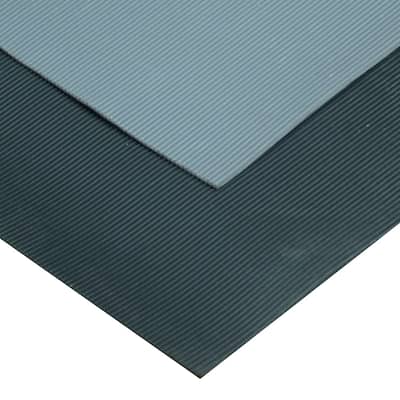 Rubber-Cal "Fine-Ribbed" Thermoplastic Flooring
