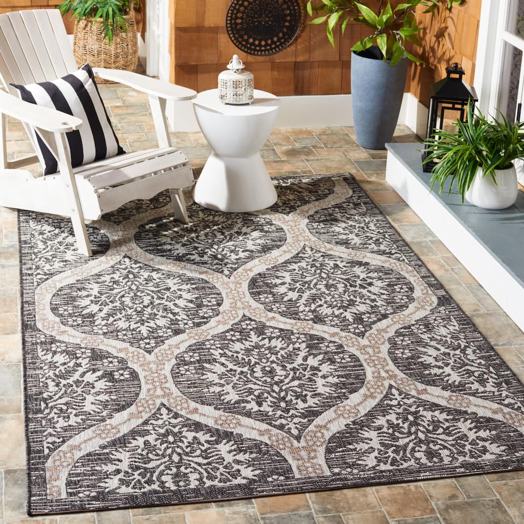 SAFAVIEH Courtyard Shelvie Indoor/ Outdoor Waterproof Patio Backyard Rug