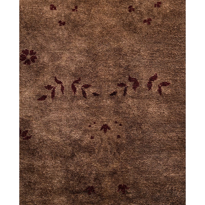 Overdyed One-of-a-Kind Hand-Knotted Area Rug - Brown - 6' 1" x 8' 9"