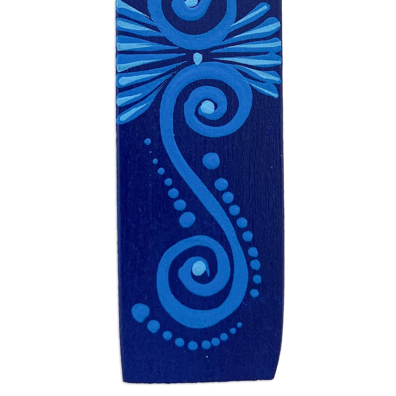 Novica Handmade Reading Turtle Wood Bookmark