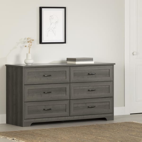 south shore grey oak dresser South Shore Gray Oak 2-Drawer Dresser with Door